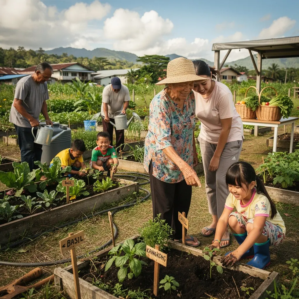 A vibrant plate of stir-fried vegetables featuring bell peppers, carrots, and broccoli, served alongside fragrant rice.